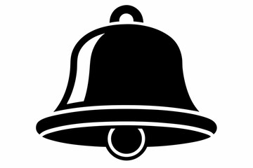  bell icon line art silhouette vector illustration