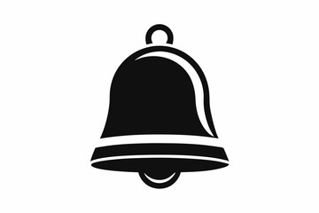  bell icon line art silhouette vector illustration