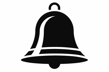  bell icon line art silhouette vector illustration