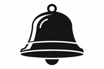  bell icon line art silhouette vector illustration