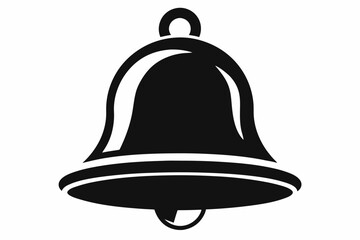 bell icon line art silhouette vector illustration