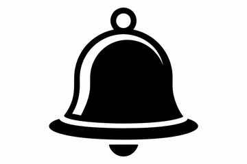  bell icon line art silhouette vector illustration
