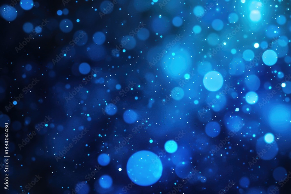 Poster a dark blue background with many stars, ideal for use in astronomy or space-themed projects