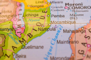 Nampula On The World Map-Geo Political Map