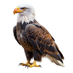 eagle bird isolated on white