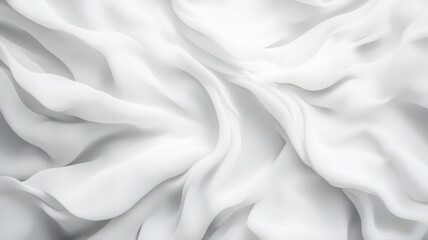 Obraz premium Abstract White Fabric Texture: Soft Folds and Drapes
