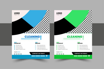 Cleaning Flyer Design Template, Cleaning Brochure, A4 Size Design, Design for Cleaning Services