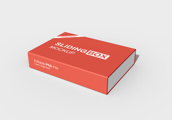 Sliding Gift Box Mockup