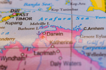Melville I  On The World Map-Geo Political Map