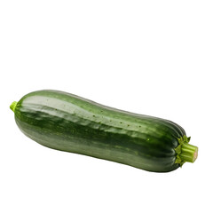 Single Fresh Zucchini on a transparent background png 