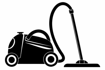 vacuum cleaner line art silhouette vector illustration