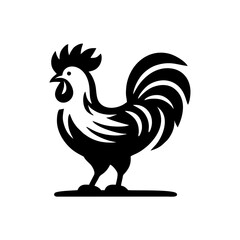 Silhouette of a Rooster