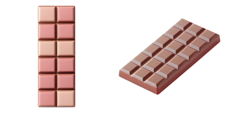chocolate bar with minimal design featuring two shades of brown