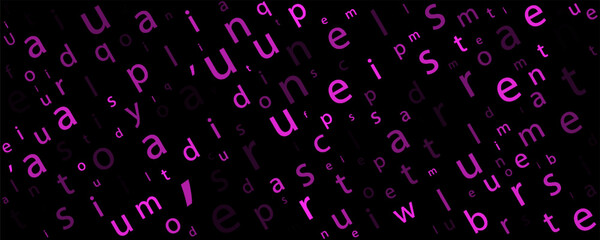 Alphabet in creative chaos unpredictable typography pattern with random characters in energetic, artistic backdrop of abstract concept and digital art © Muhammad Muhdi