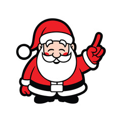 Santa Cartoon Vector And Illustration 1