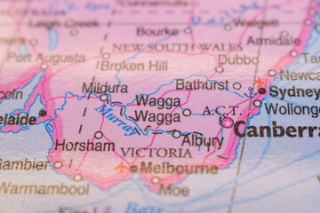 Wagga  On The World Map-Geo Political Map