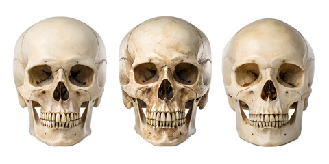 Three Different Style Anthropological View of Artifacts on White - Cultural Artifacts, Anthropology, Historical View, Cut Out
