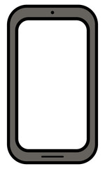 シンプルなスマートフォンのベクターイラスト