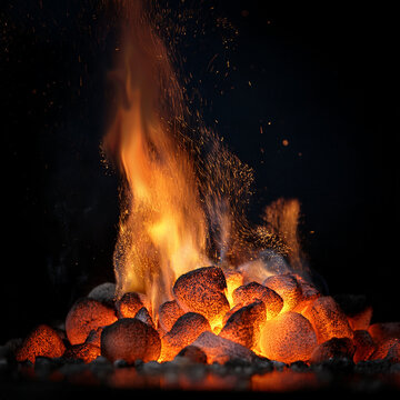 feu, flammes, chaleur, br&ucirc;ler, feu de camp, braise, chaud, chemin&eacute;e, br&ucirc;lant, nuit, bois, bois de chauffage, noir, rouge, lumi&egrave;re, orange, danger, jaune, camp, fonc&eacute;, brasier