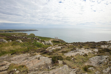 Landscape on the coast of Holy Island, Wales.