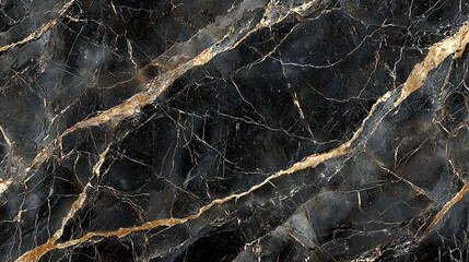Polished marble surface featuring dramatic black and white veining with luxurious detail