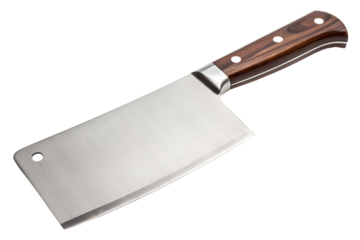 Butcher knife isolated on transparent background
