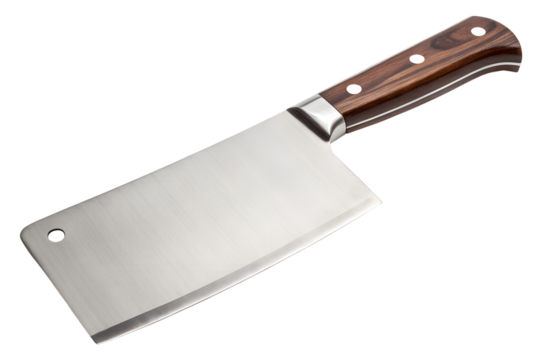 Butcher knife isolated on transparent background