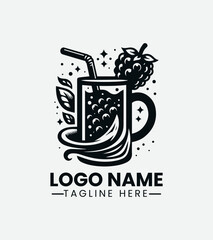 Fruit Juice Logo Design, Fresh Juice Logo