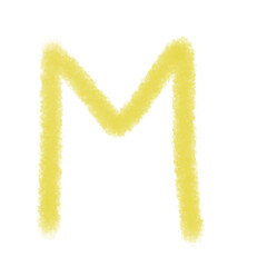 handwritten alphabet M