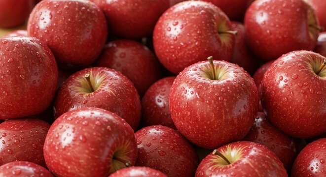 Red Apple with Festive Lights