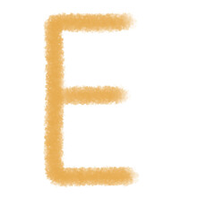 handwritten alphabet E