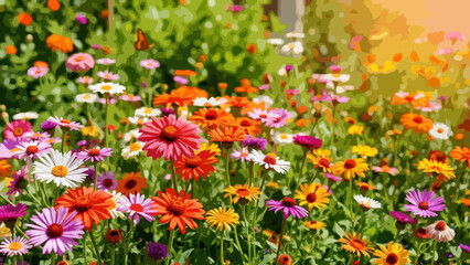 Obraz premium Spring in the garden