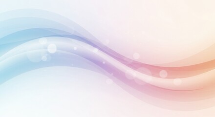 Obraz premium Soft Abstract Wave Background in Pastel Colors HD Wallpaper, Abstract iridescent liquid swirl. A white background with pastel blue and pink wavy lines