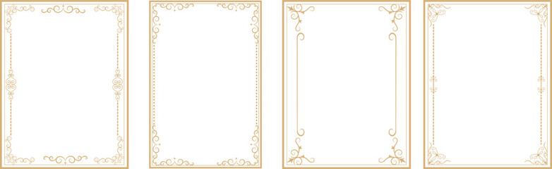 Vintage Retro Ornamental Decorative Border Frame and vintage Frames and Banners.