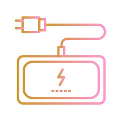 Obraz premium Wireless Charging Pad Vector Icon