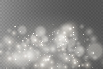 White light effect, glare, explosion, sparks, star. On a transparent background.