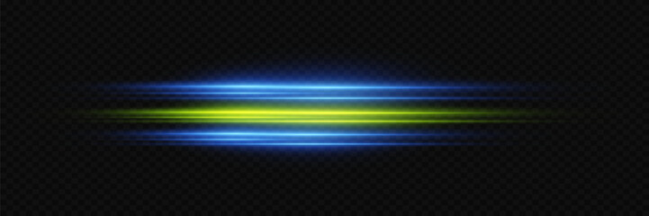 Abstract light effect of moving speed lines and laser flare of light.