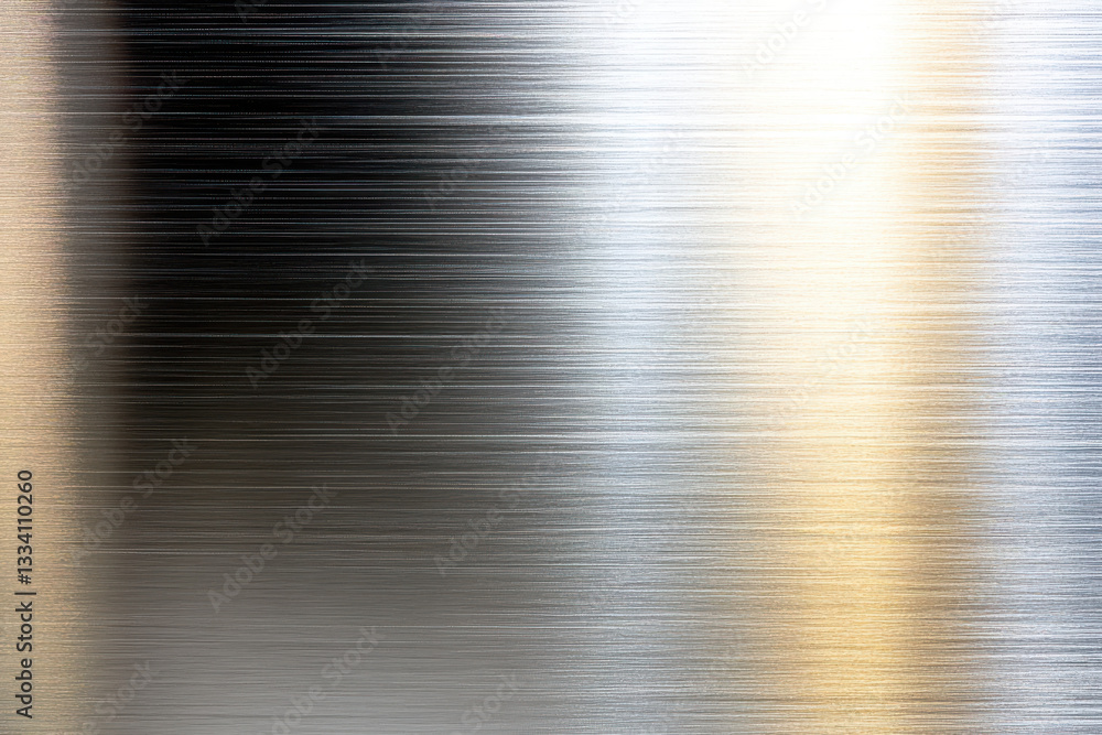 Poster shiny metallic background with chaotic linear patterns in subtle gradient
