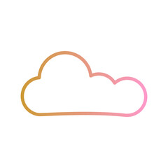 Fototapeta premium Cloud Vector Icon