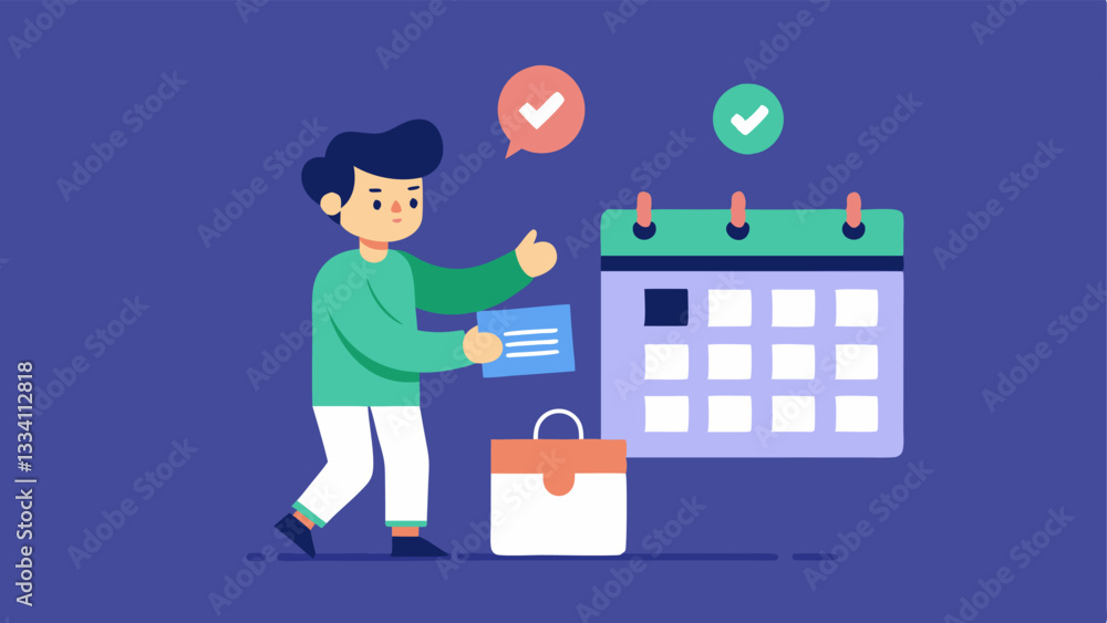 Aufkleber engagement strategies a graphic of a strategist working on a social media calendar placing posts wit