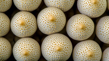 Microscopic Closeup of Seeds Abstract Pattern