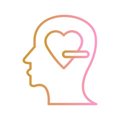 Negative Love Vector Icon