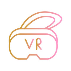 Virtual Reality Headset Vector Icon