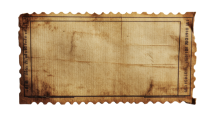 old wooden frame isolated on a white background