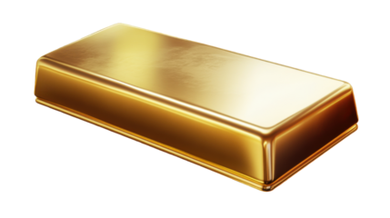 gold bars isolated on white background