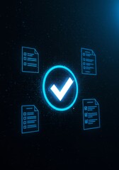 Naklejka premium Digital Document Verification