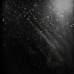 Fototapeta premium Abstract night sky with countless stars in black and white