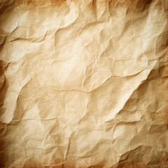 Obraz premium Vintage textured crumpled brown paper background with worn edges