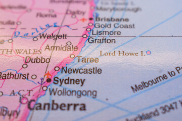 Taree  On The World Map-Geo Political Map