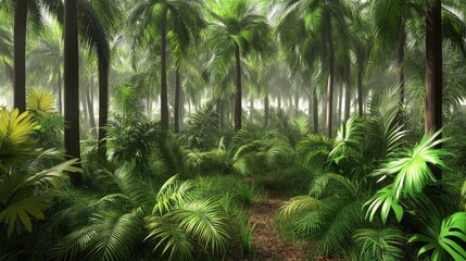 Lush Tropical Forest Path (3)